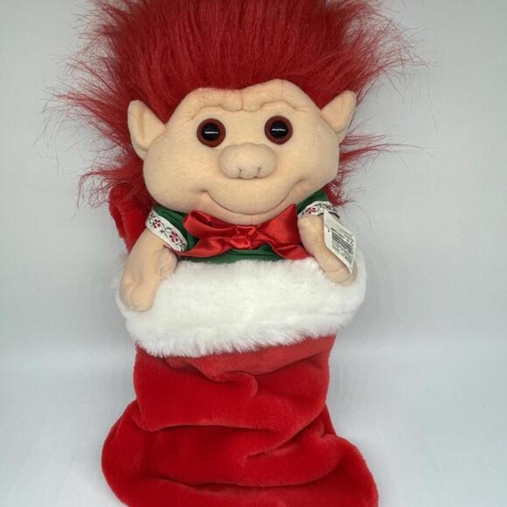 Troll Plush 18" Christmas‎ Stocking NEW with Tags Commonwealth Vintage 1992